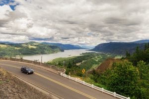 Overlook view of the Columbia River gorge